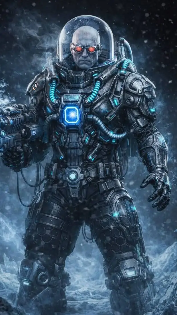 ai character: DR. FREEZE background