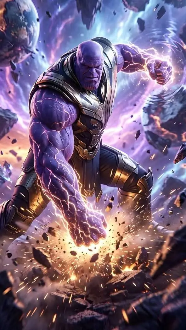 ai character: THANOS background