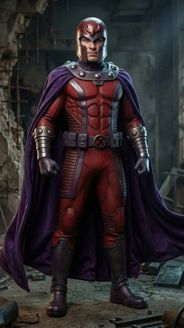 ai character: MAGNETO background