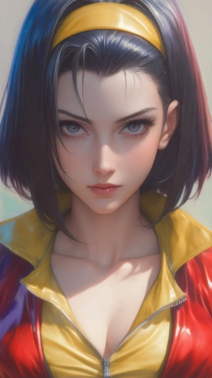 ai character: FAYE VALENTINE background