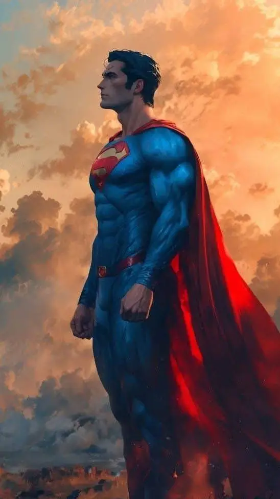ai character: SUPERMAN  background