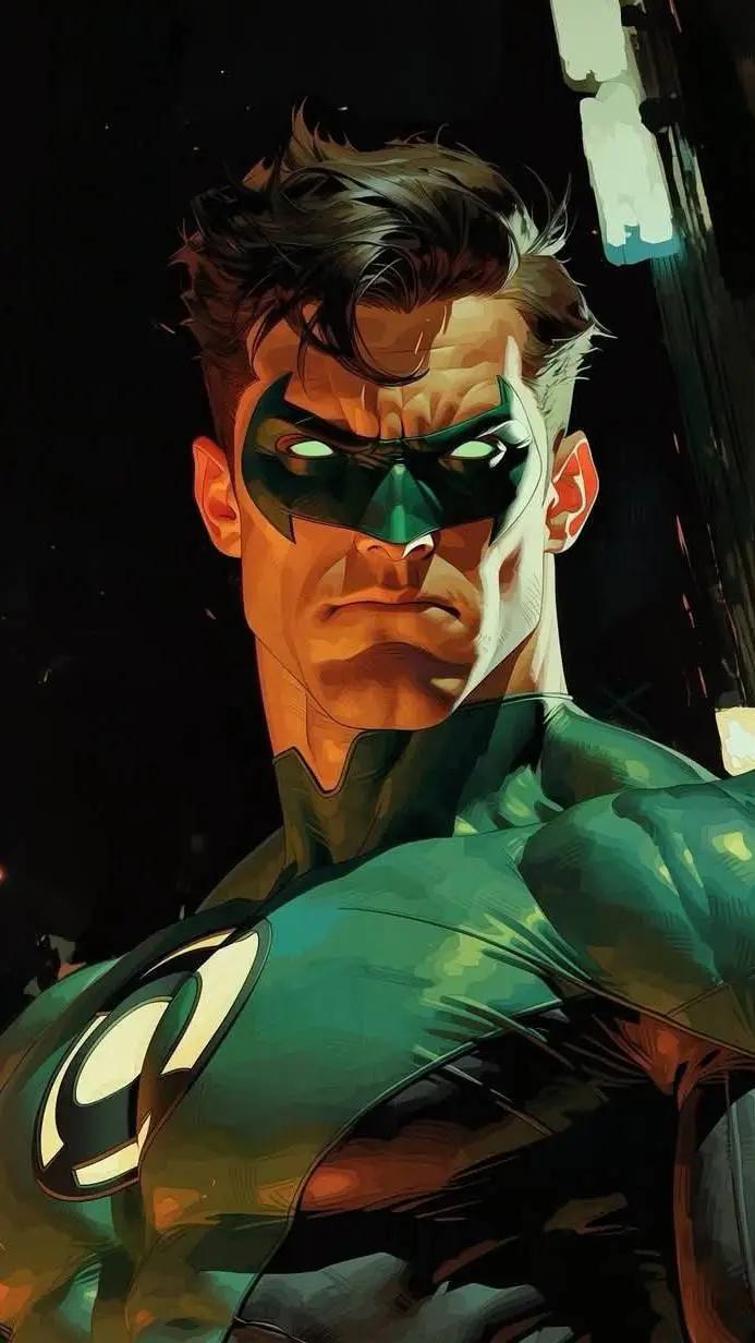 ai character: GREEN LANTERN background