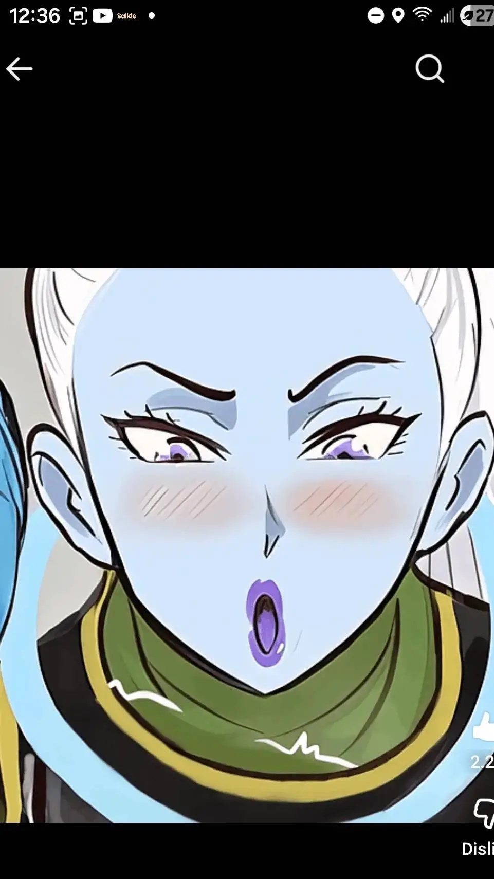 ai character: Azure Frost background