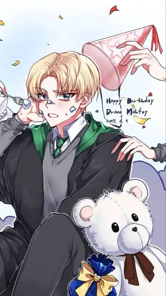 ai character: Draco Malfoy bday background