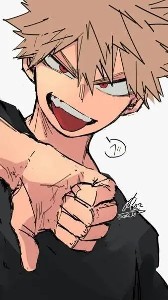 ai character: Katsuki bakugo  background