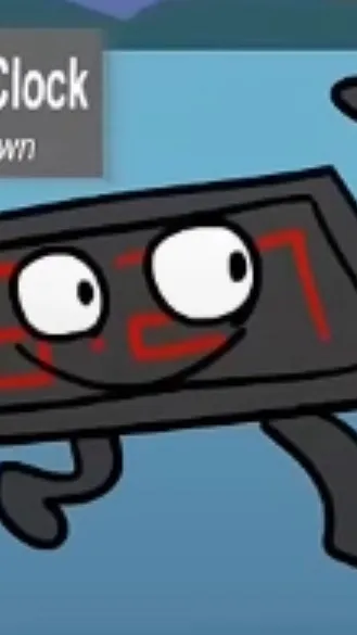 ai character: Digital clock background