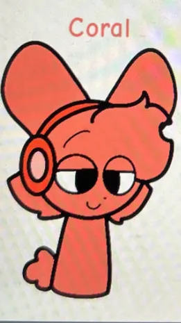 ai character: Coral background