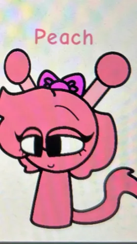 ai character: Peach background