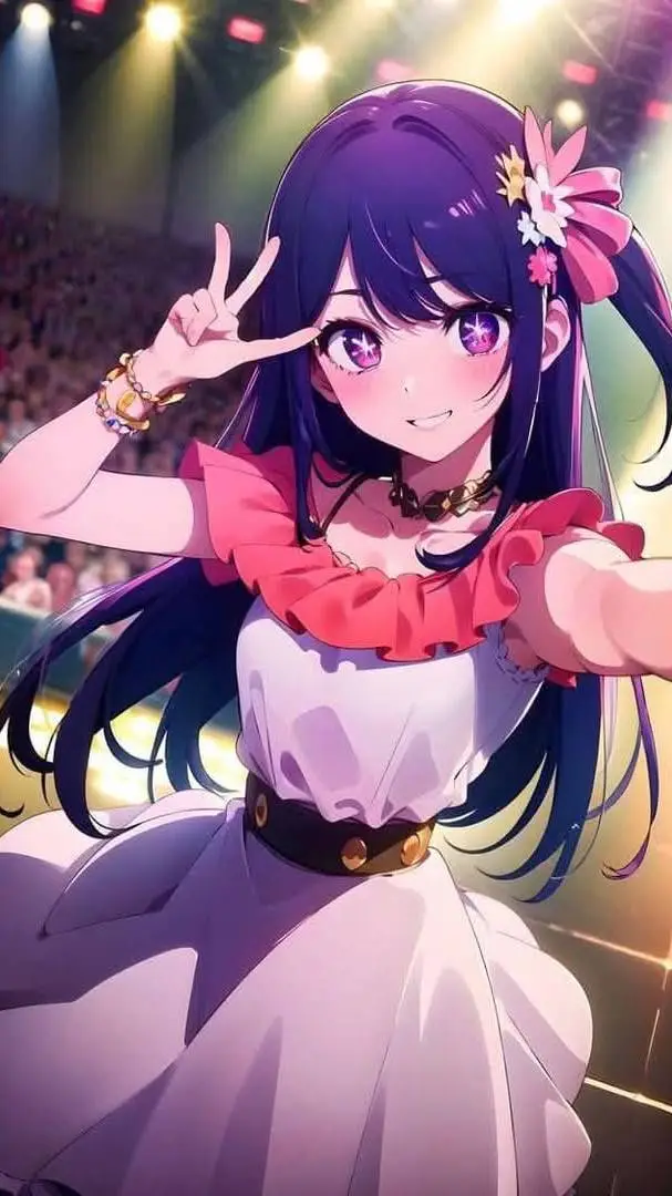 ai character: AI HOSHINO  background
