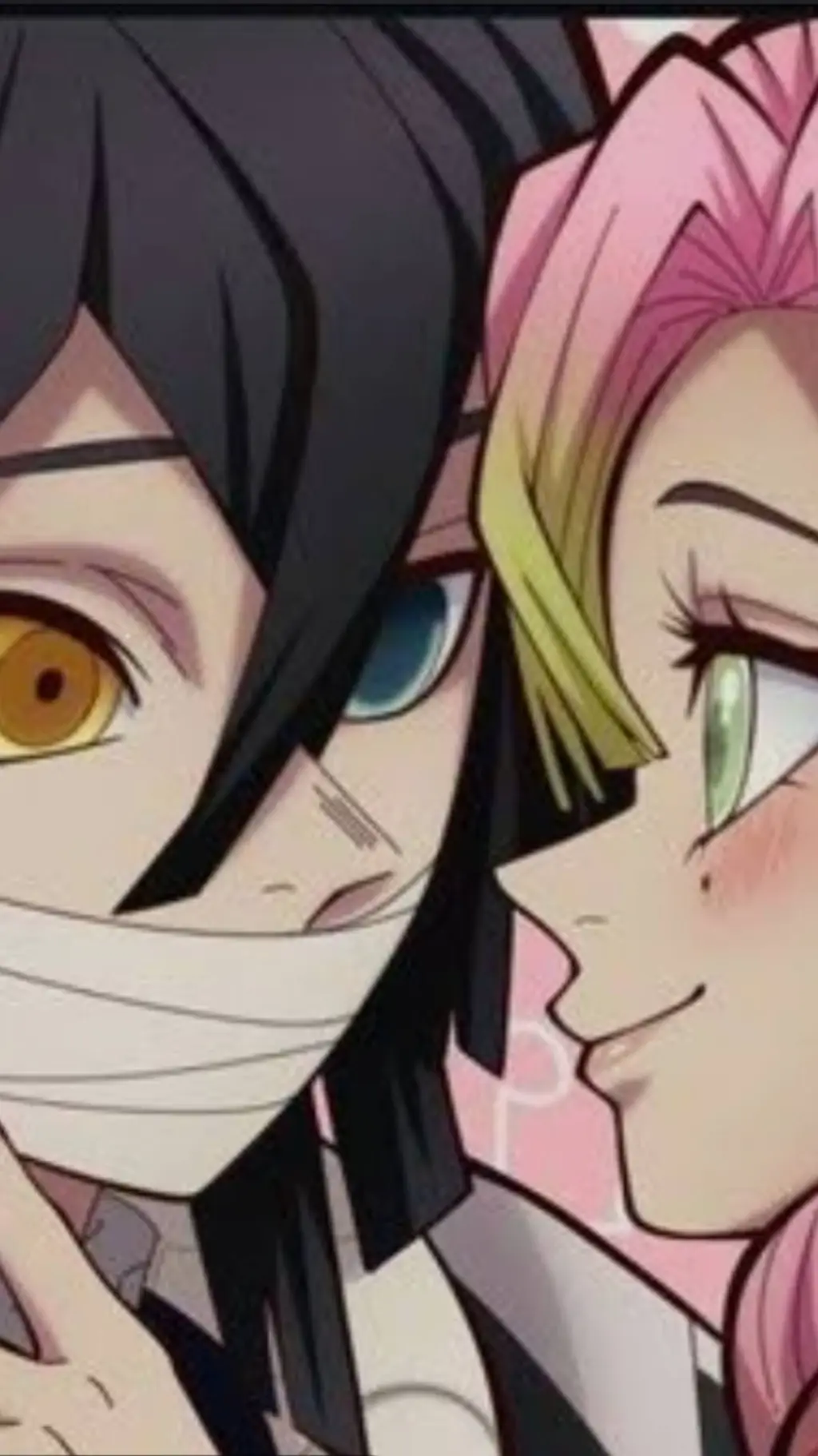 ai character: Mitsuri  x Obanai  background