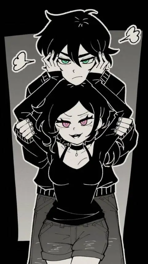 ai character: Ashley y Andrew background