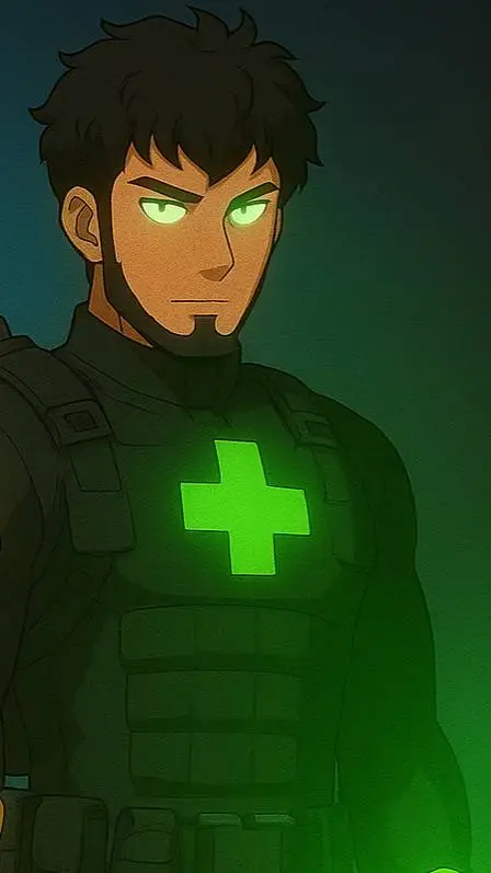 ai character: greenmaniac background