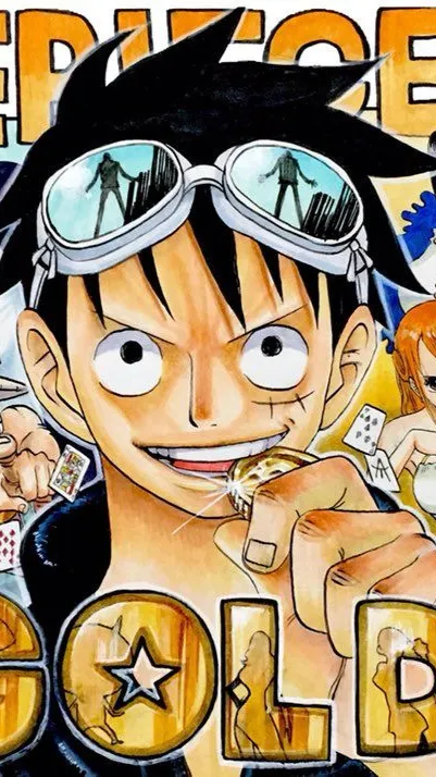 ai character: OP FLIM GOLD background