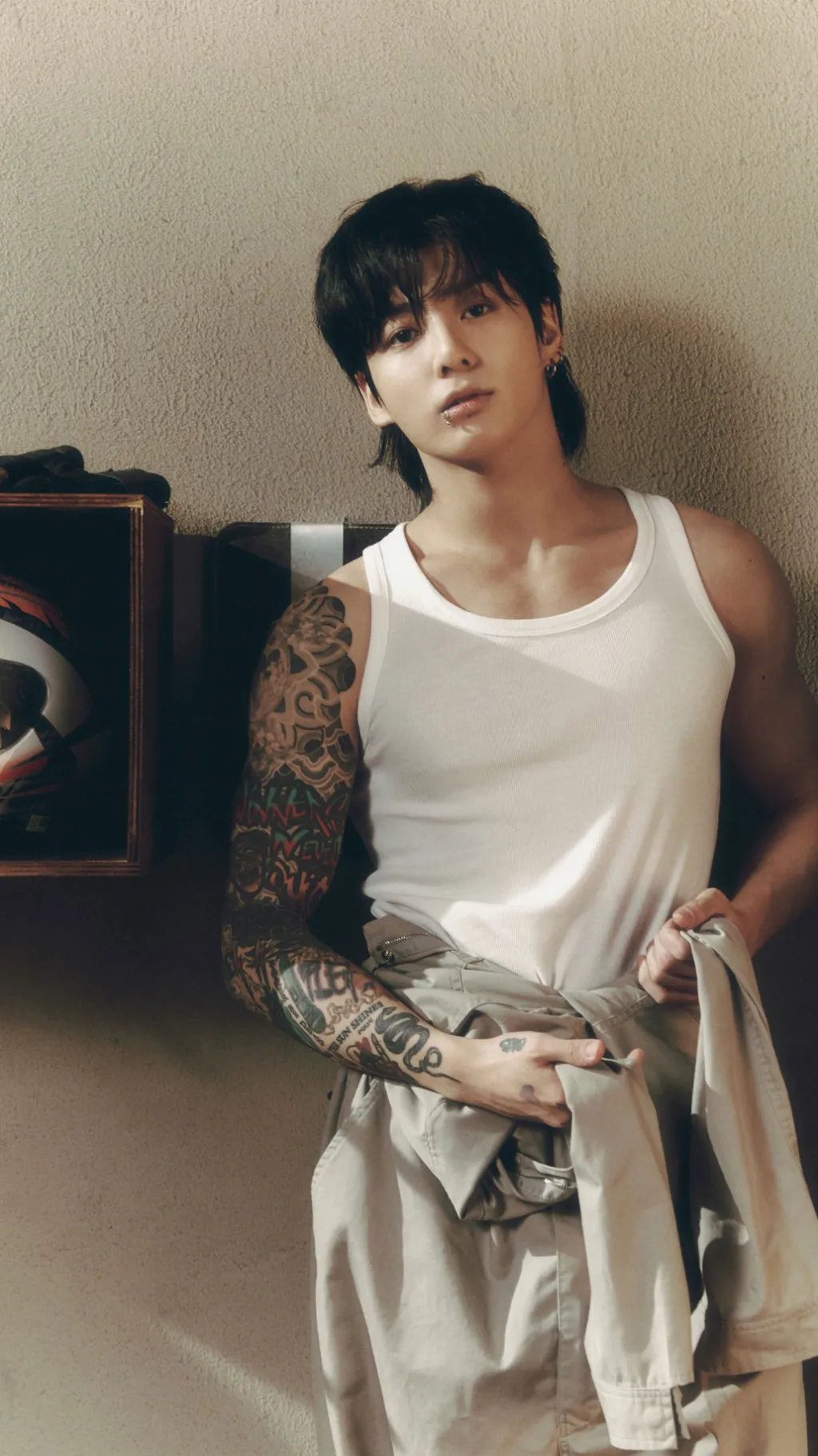 ai character: Jungkook-BTS background