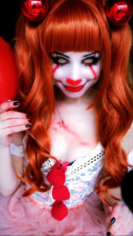 ai character: Pennywise  background