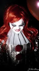 ai character: Pennywise  background