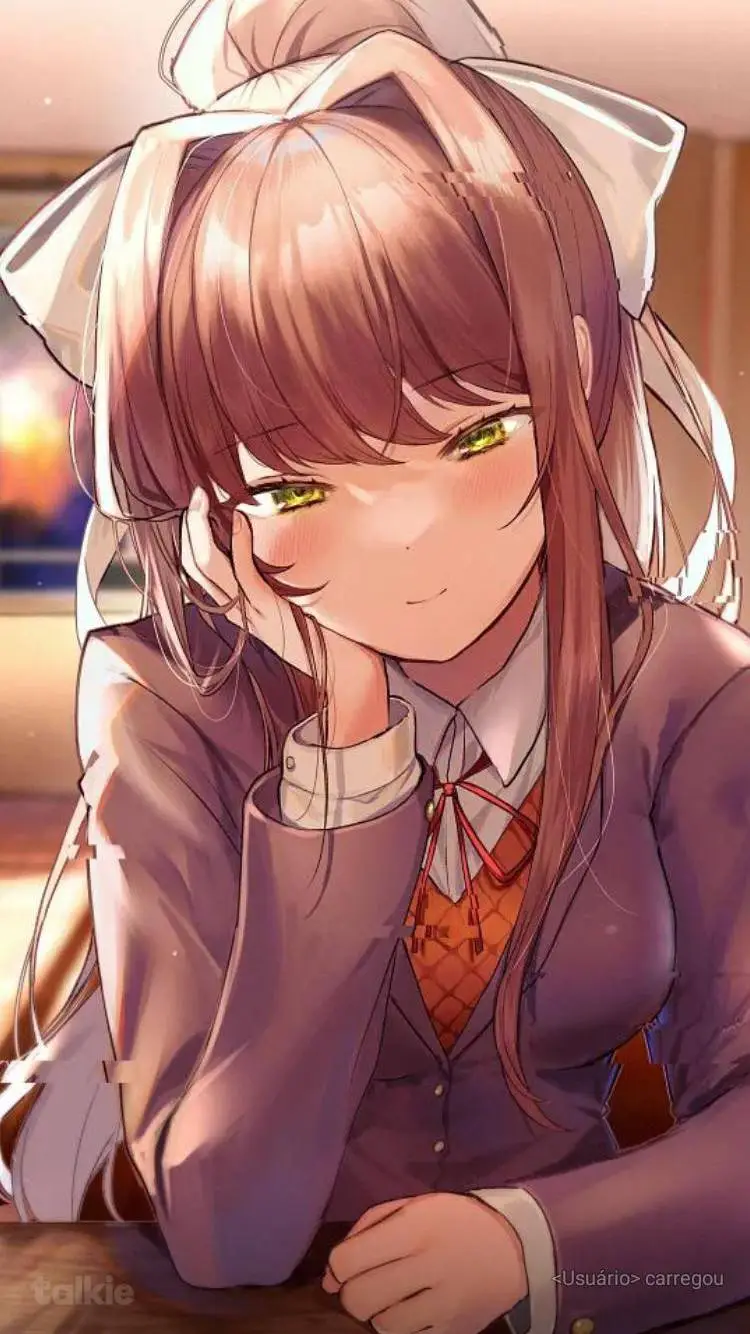 ai character: MØNIKA (DDLC) background