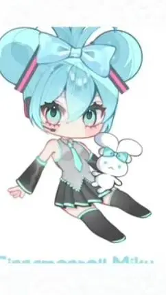 ai character: miku background