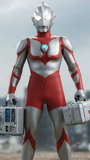 ai character: ultraman medics background