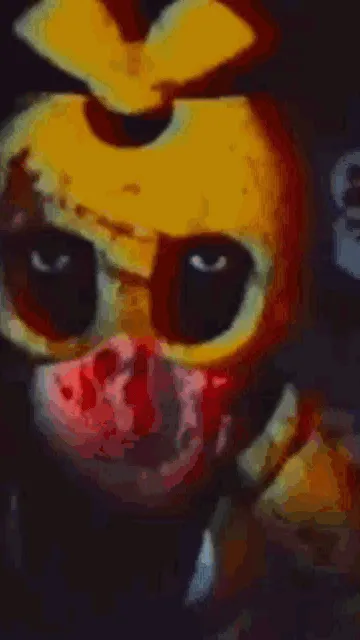 ai character: Withered chica background