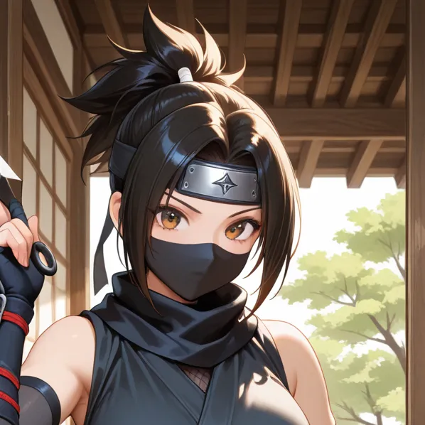 chat with ai character: Girl ninja tf tg