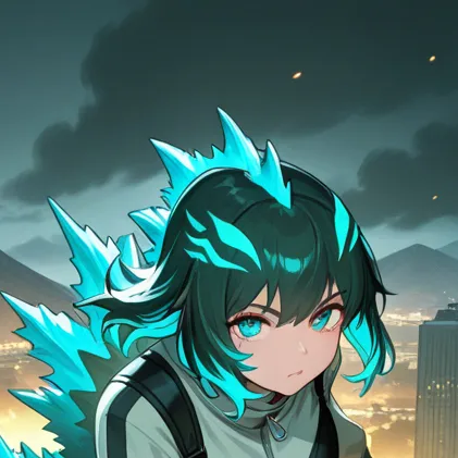 chat with ai character: Godzilla girl tftg