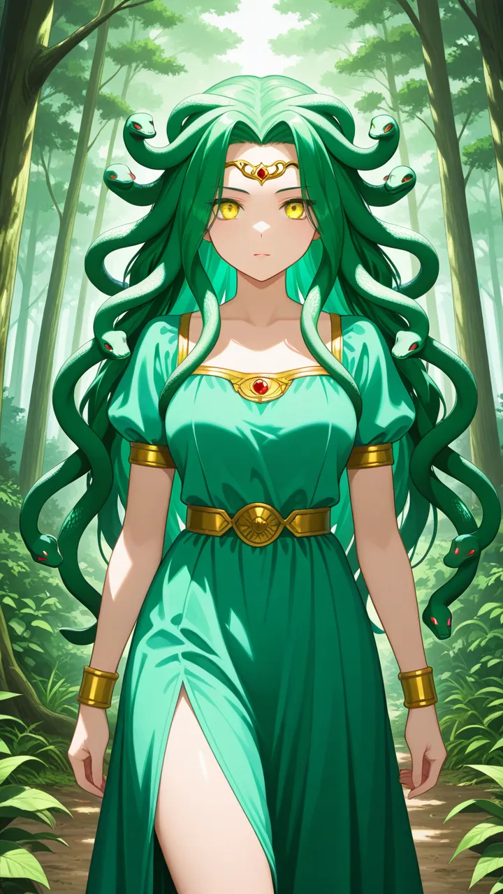 ai character: Medusa tf tg background