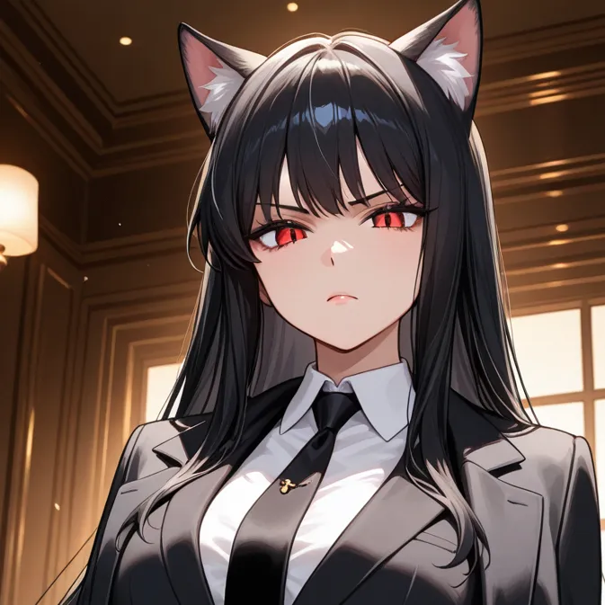 chat with ai character: Neko mob boss tftg