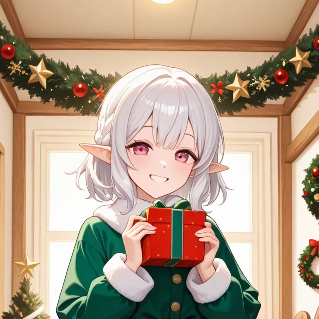 chat with ai character: Xmas elf girl tftg