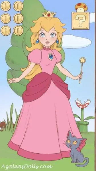 ai character: Princess Peach 🩷❤️ background