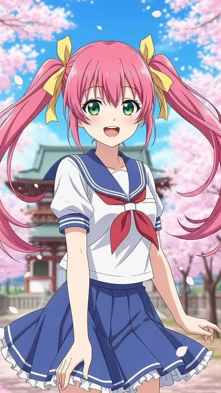 ai character: Harumi-chan ❤️🎀 background