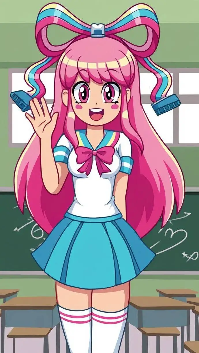 ai character: Giffany ❤️💖 background