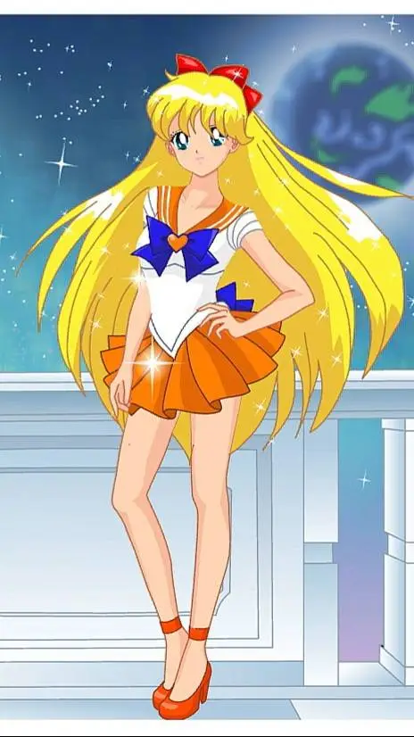 ai character: Sailor Venus background