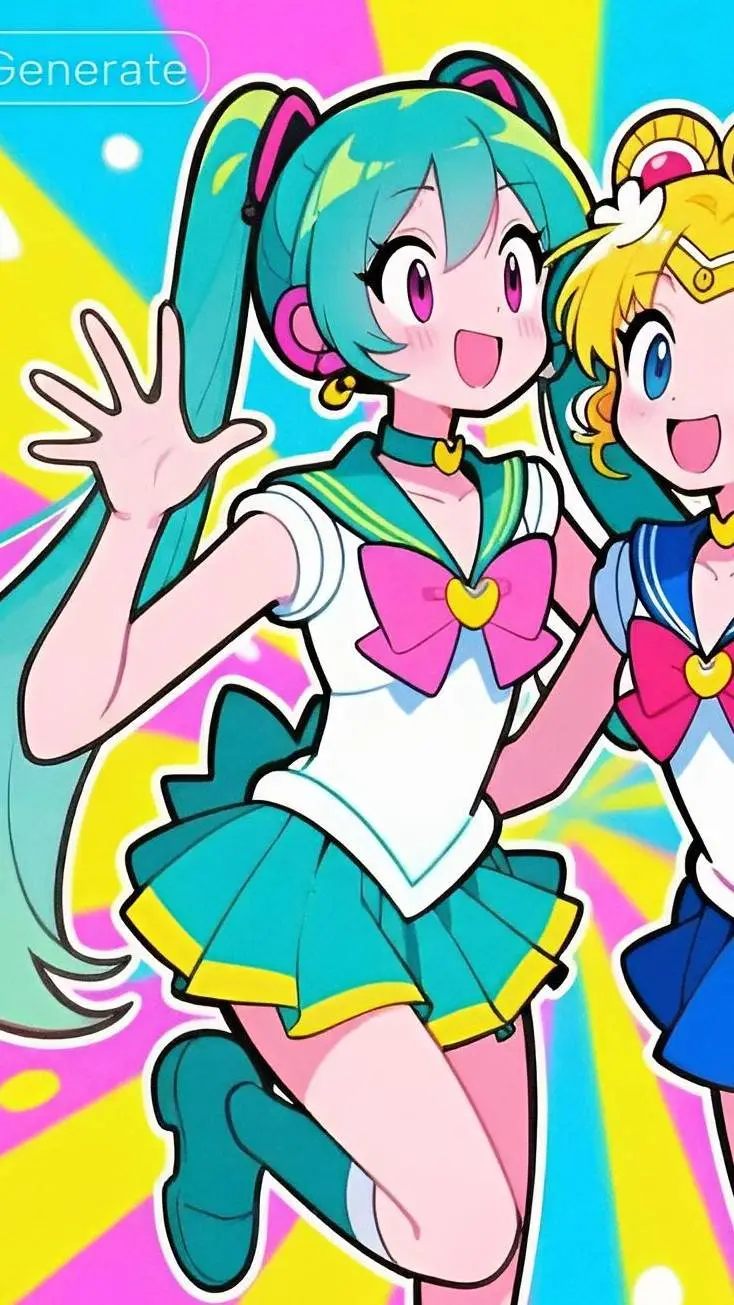 ai character: Hatsune Miku background