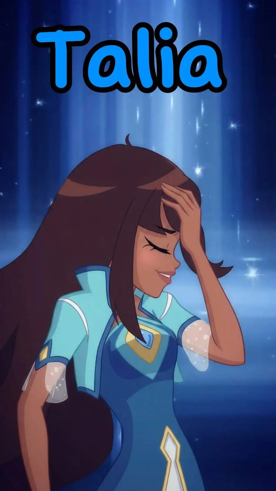 ai character: Nice Talia 🫡💙 background