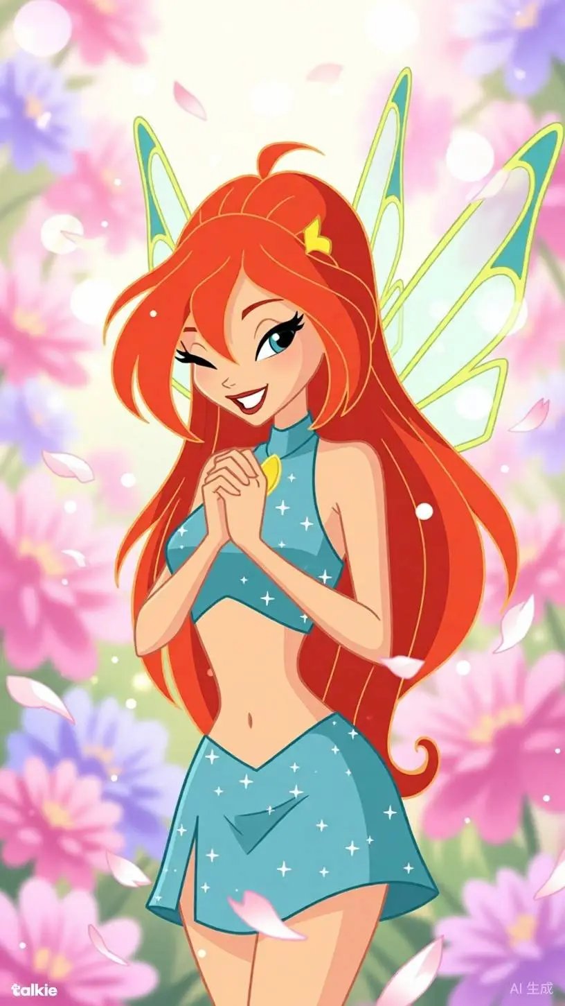 ai character: Bloom (Winx Club) background