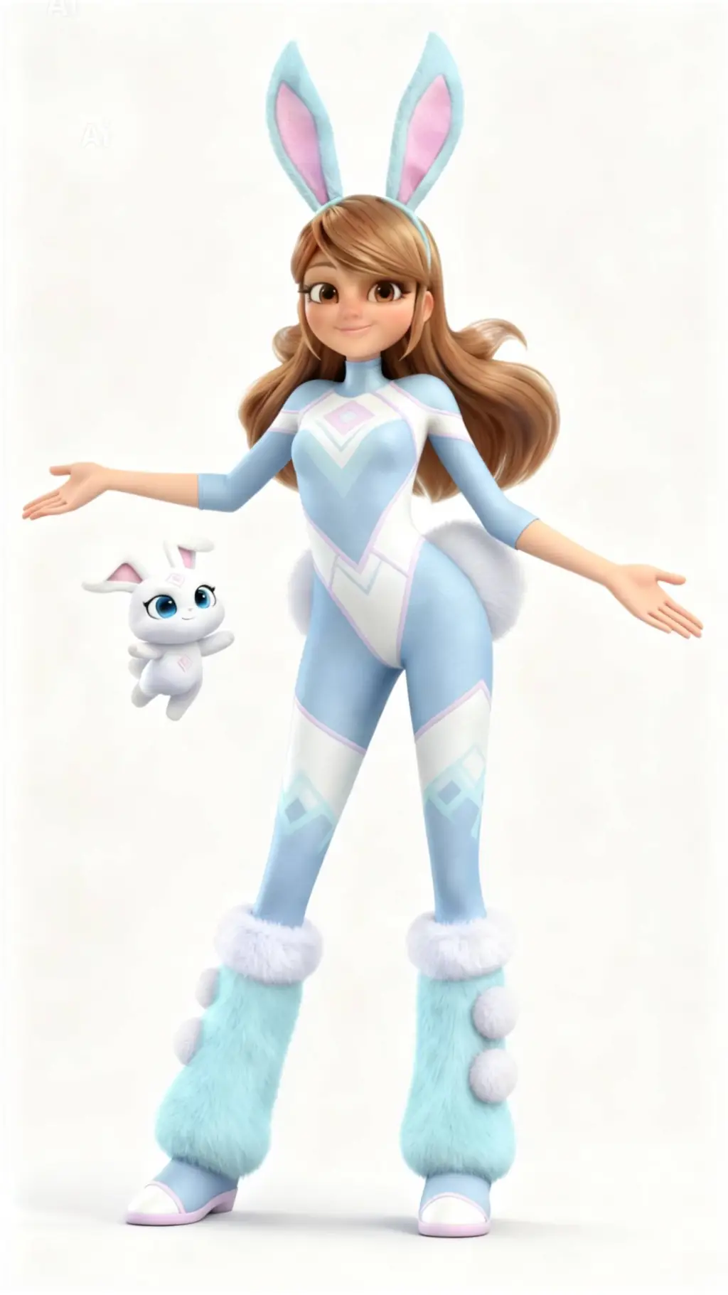 ai character: Bunny Girl 🐰🐇 background