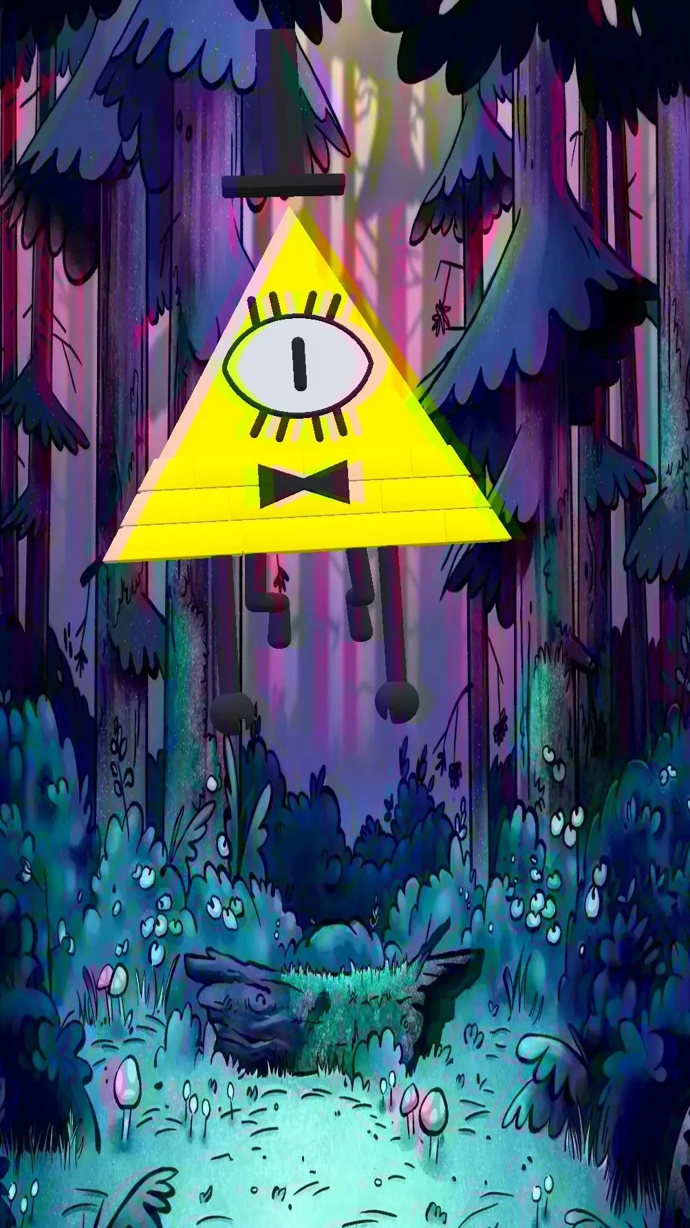 ai character: Bill Cipher  background