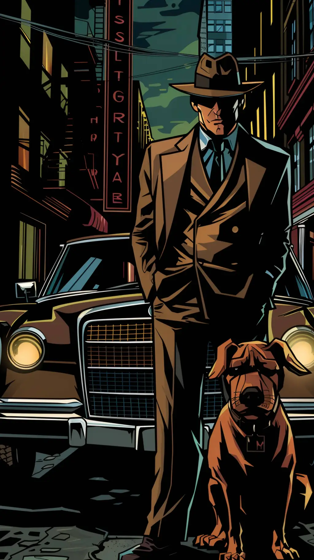 ai character: homem misterioso  background