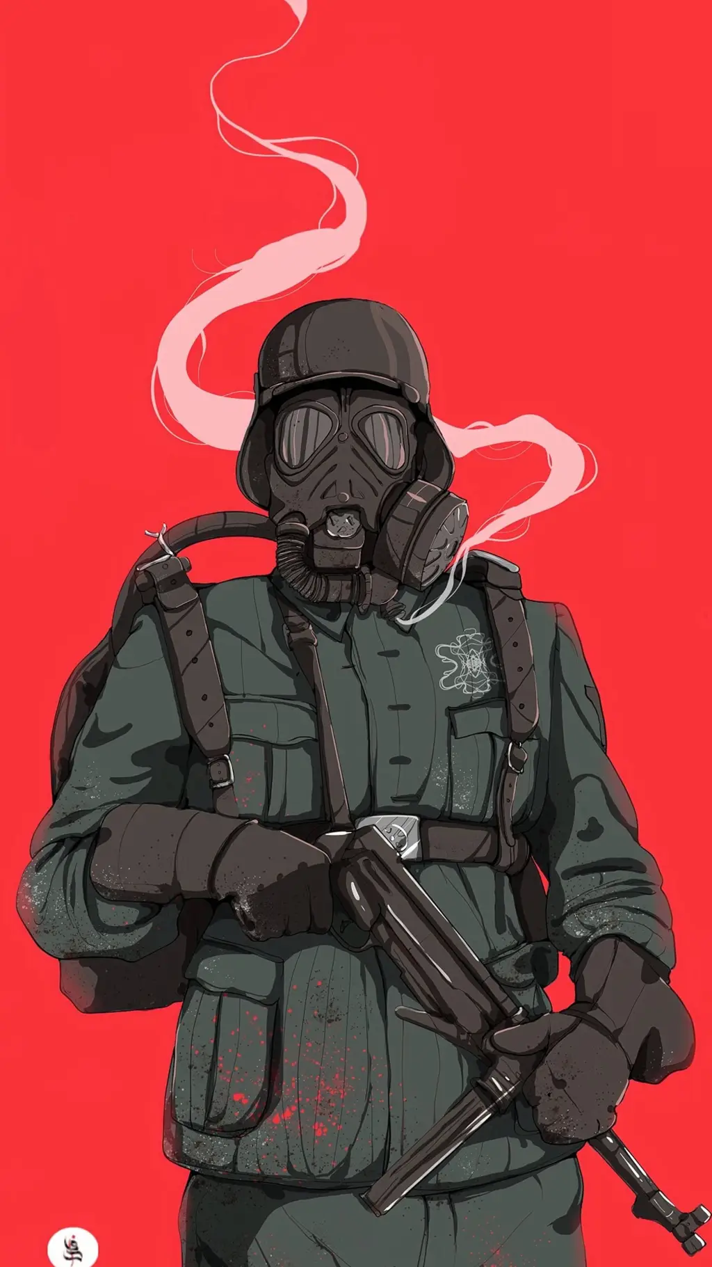 ai character: soldado nazista  background