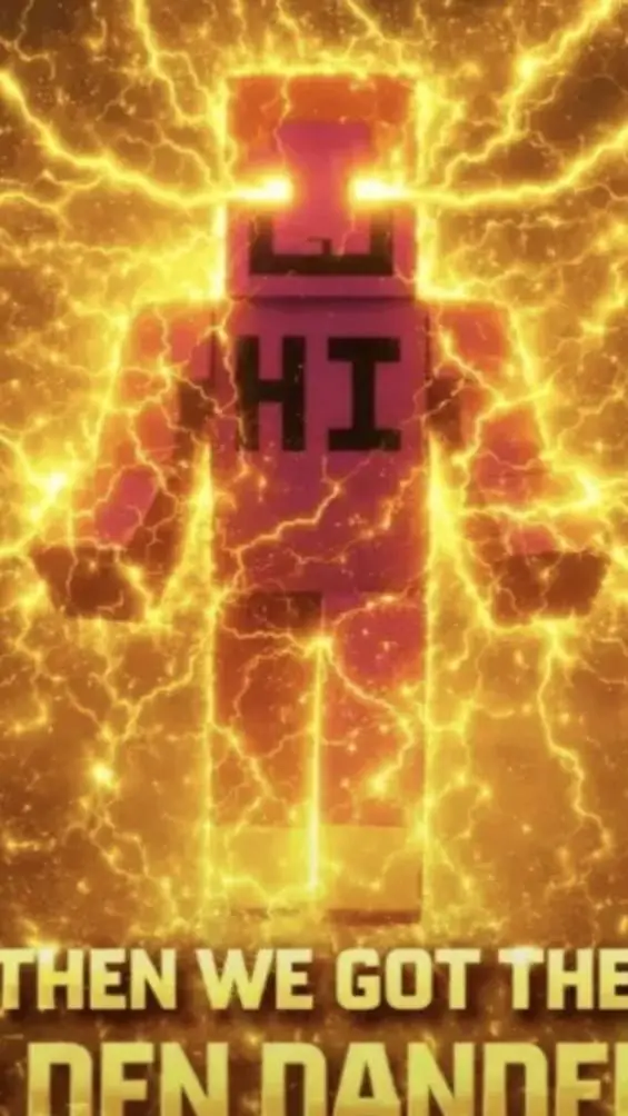 ai character: golden dandelion  background