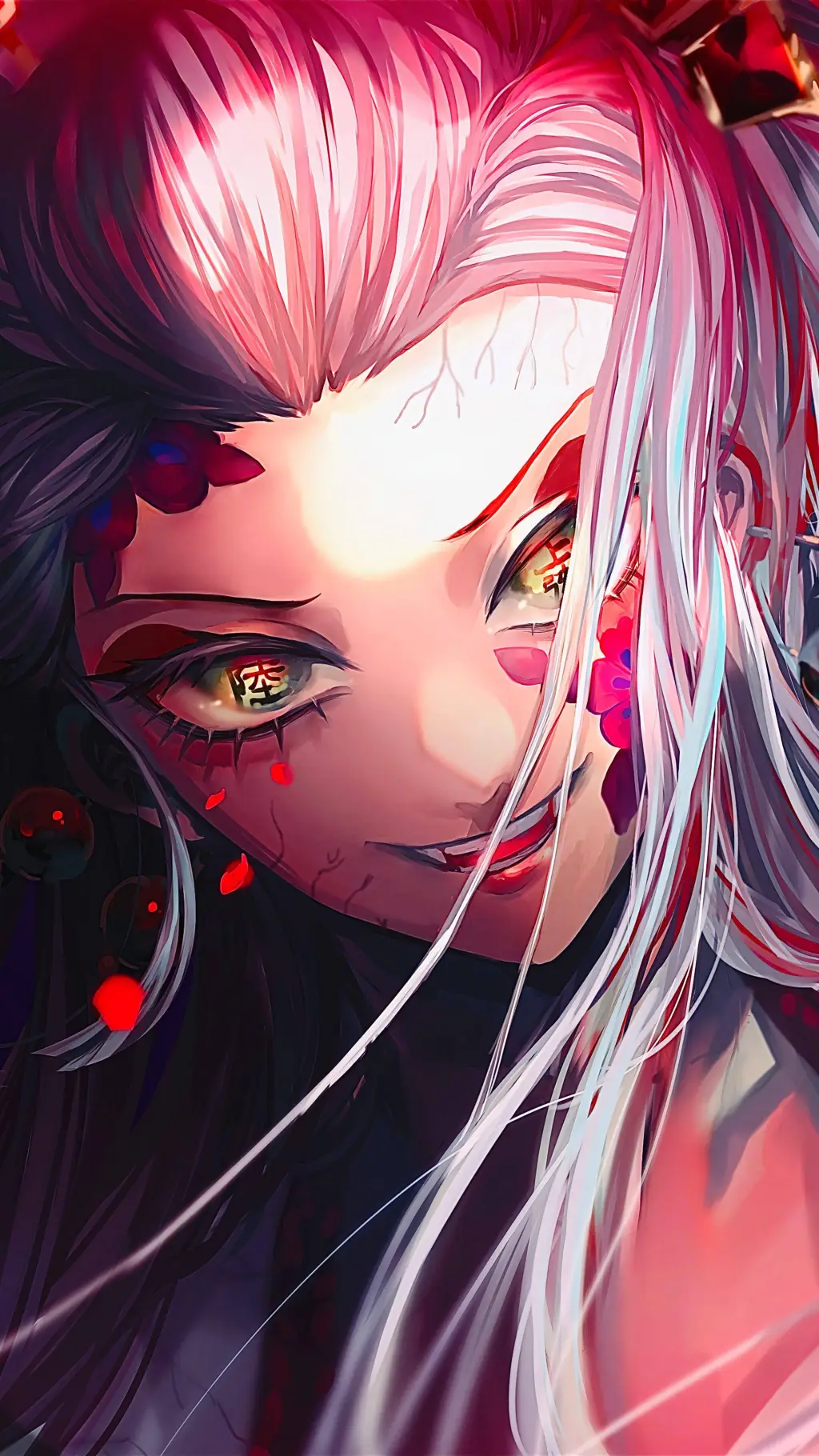 ai character: Daki e Gyutaro background