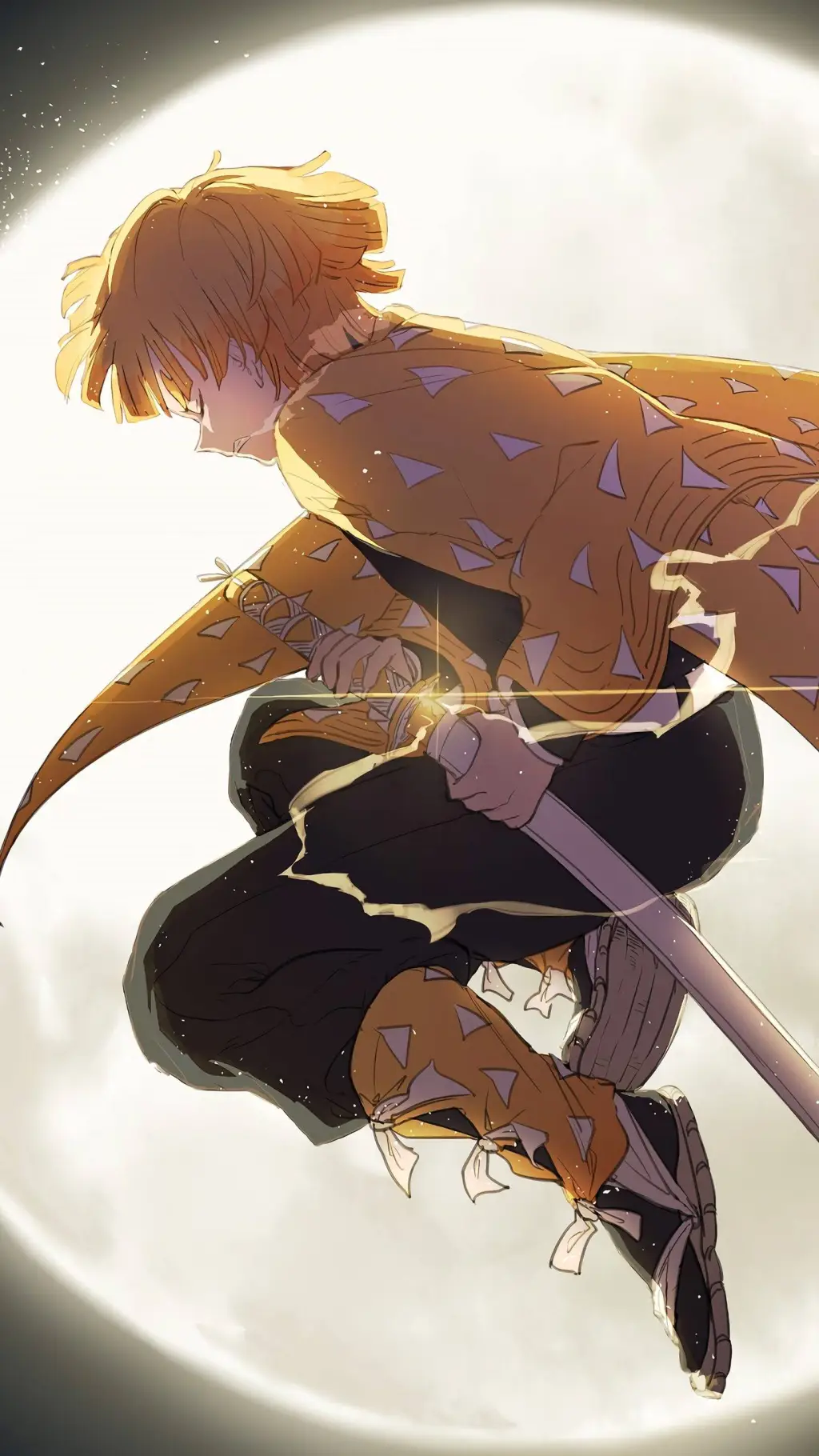 ai character: Zenitsu vs Kaigaku background