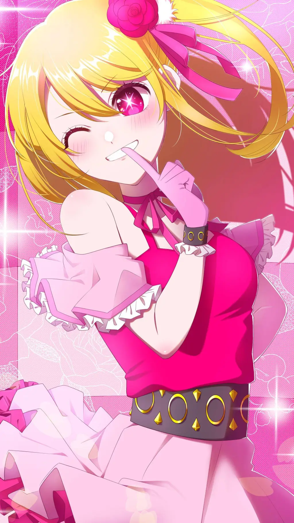 ai character: ✨️🎀Ruby Hoshino🎀✨️ background