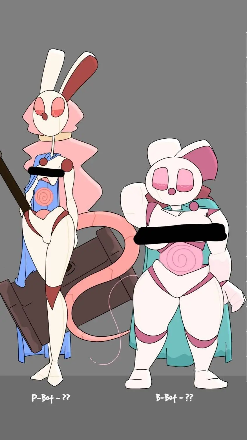 ai character: P-Bot & B-Bot background