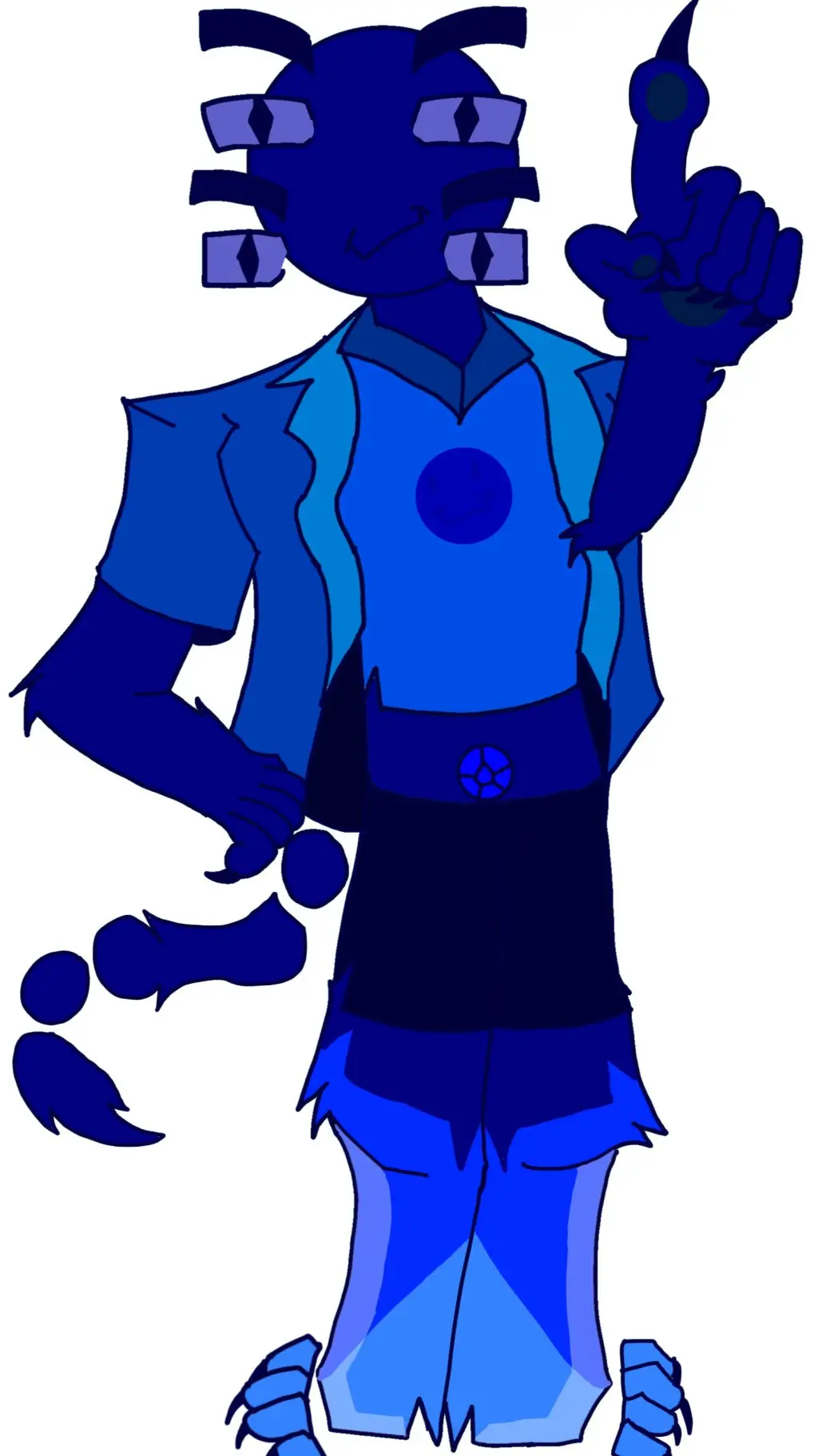 ai character: Bluecle Aina background