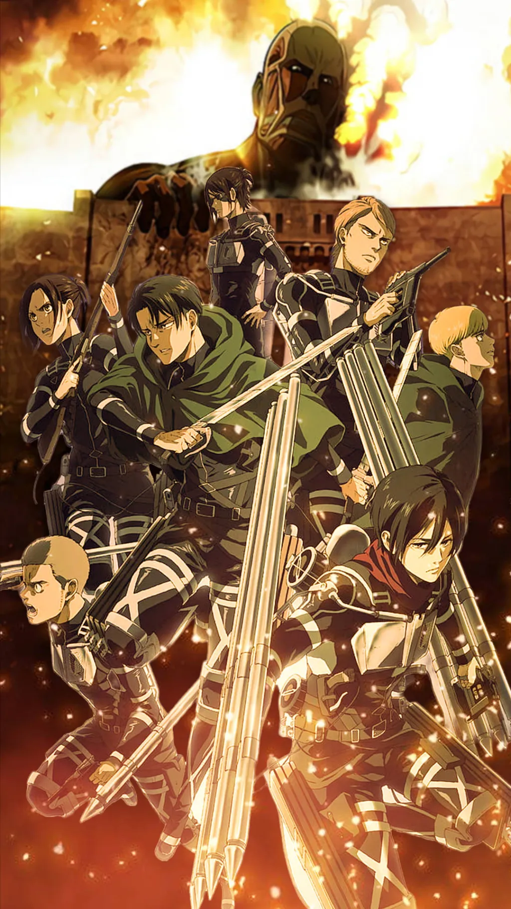 ai character: Attack on Titan  background