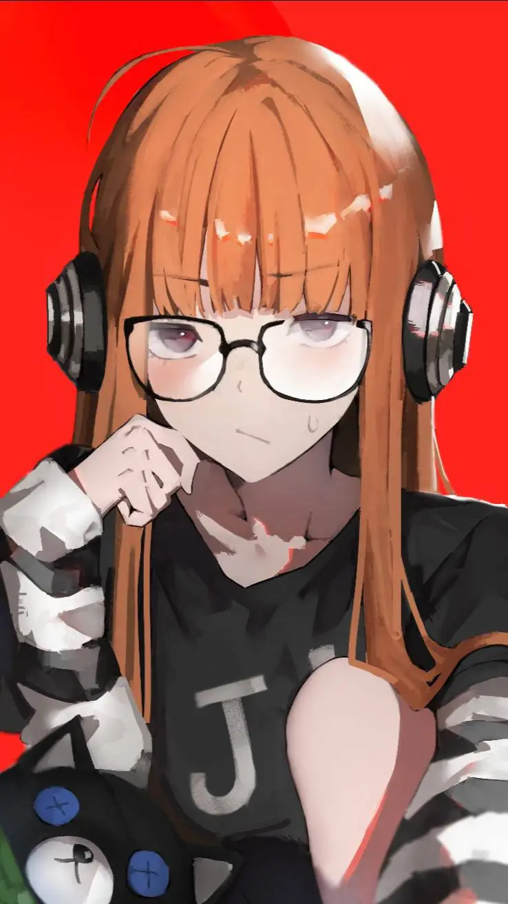 ai character: ꧁💻Futaba Sakura!💻꧂ background