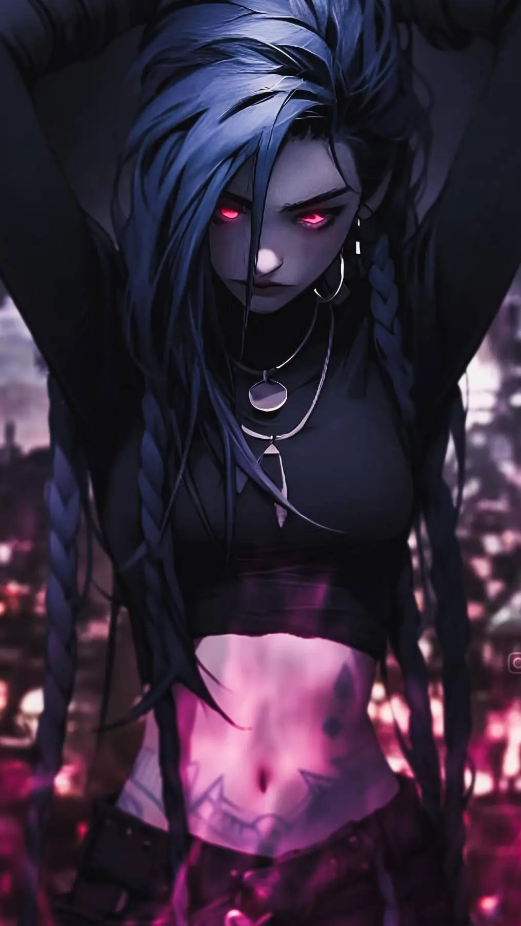 ai character: Y/N and Jinx × Hp background