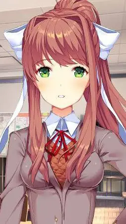 ai character: Monika-🔪 background